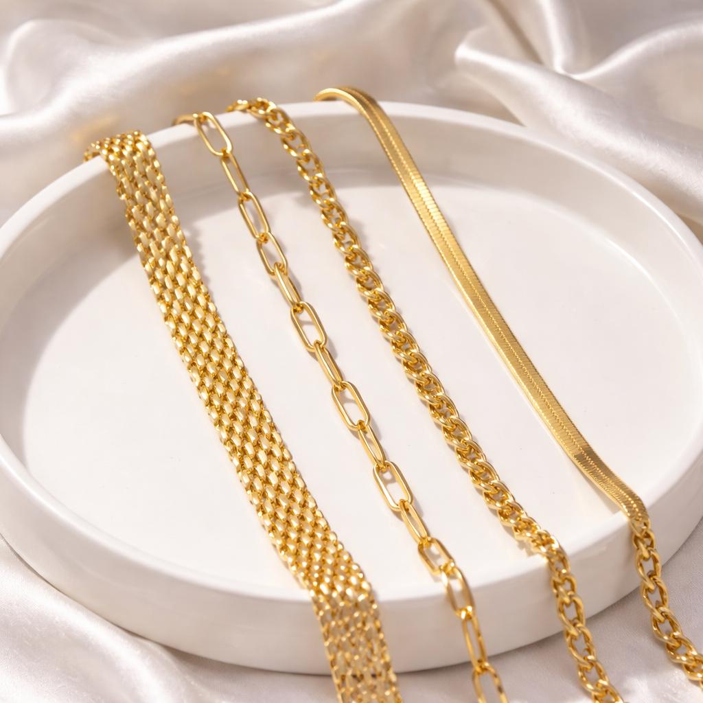 Set of 4 Chain Bracelets