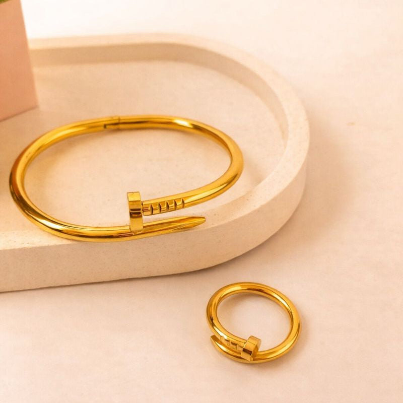 Nail Bracelet + Nail Ring
