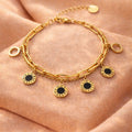 Double Layered Charm Necklace
